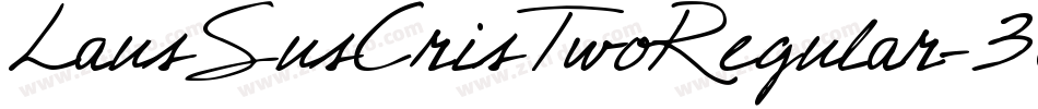 LausSusCrisTwoRegular-36GL字体转换