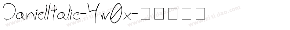 DanielItalic-4w0x字体转换