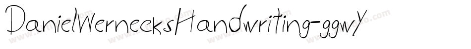 DanielWernecksHandwriting-ggwY字体转换