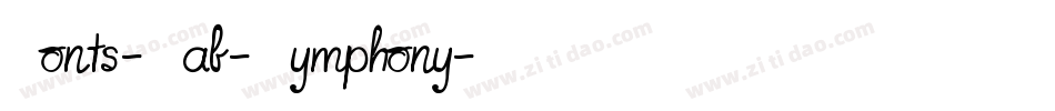 Fonts-Lab-Symphony字体转换