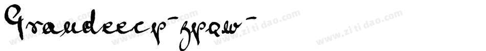 Grandeecp-zpqw字体转换