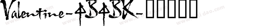 Valentine-4B4BK字体转换