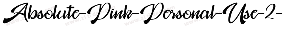 Absolute-Pink-Personal-Use-2字体转换