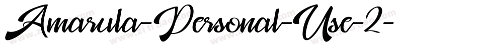 Amarula-Personal-Use-2字体转换