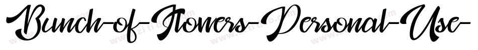 Bunch-of-Flowers-Personal-Use-2字体转换