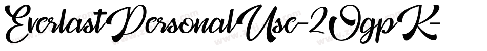 EverlastPersonalUse-2OgpK字体转换