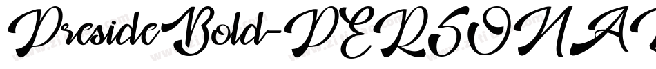 PresideBold-PERSONAL-USE-2字体转换