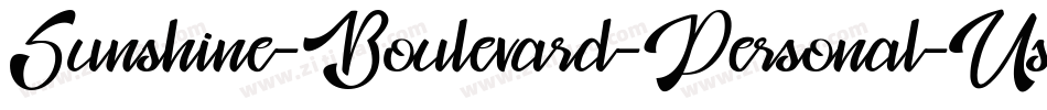 Sunshine-Boulevard-Personal-Use-2字体转换