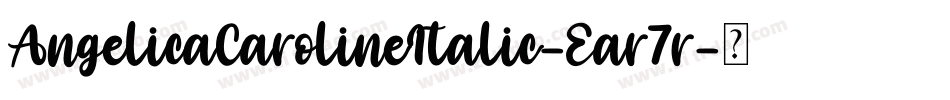 AngelicaCarolineItalic-Ear7r字体转换