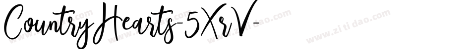 CountryHearts-5XrV字体转换