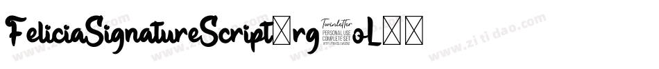 FeliciaSignatureScript-rg3oL字体转换