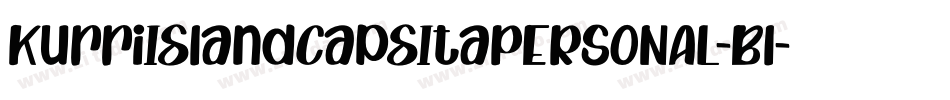 KurriIslandCapsItaPERSONAL-Bl字体转换