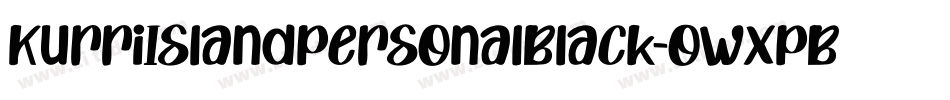 KurriIslandPersonalBlack-owxPB字体转换