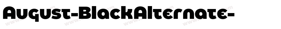 August-BlackAlternate字体转换