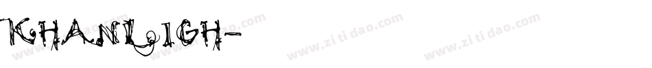 KHANLIGH字体转换
