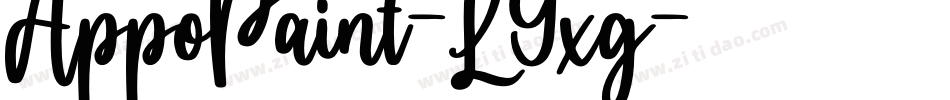 AppoPaint-L9xg字体转换