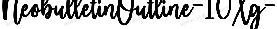 NeobulletinOutline-10Xg字体转换 NeobulletinOutline-10Xg字体转换