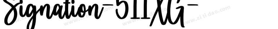 Signation-511XG字体转换 Signation-511XG字体转换