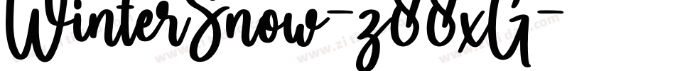 WinterSnow-z88xG字体转换