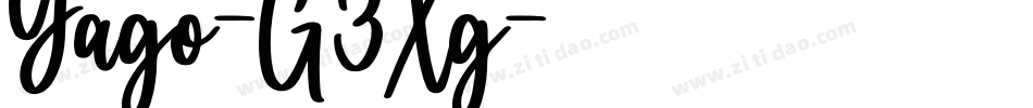 Yago-G3Xg字体转换