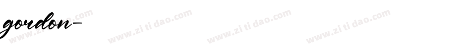 gordon字体转换