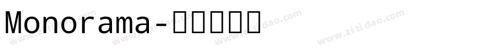 Monorama字体转换