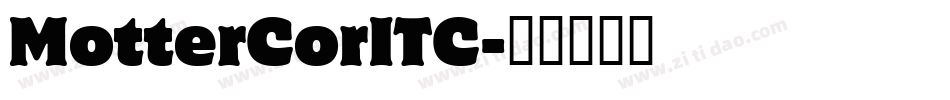 MotterCorITC字体转换