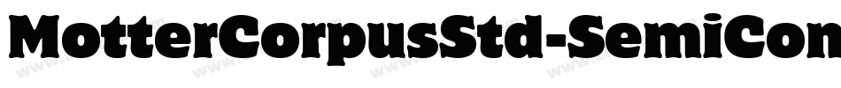 MotterCorpusStd-SemiCond字体转换