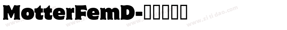 MotterFemD字体转换