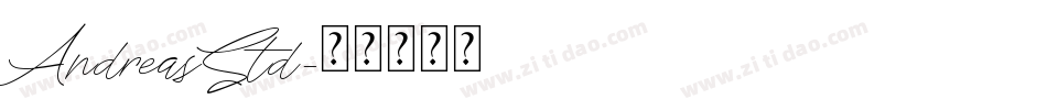 AndreasStd字体转换