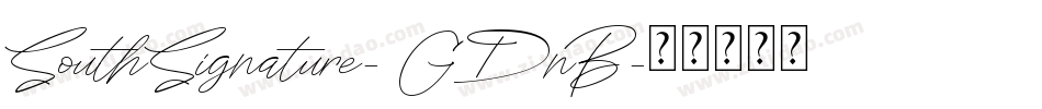 SouthSignature-1GDnB字体转换