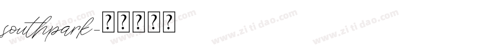 southpark字体转换