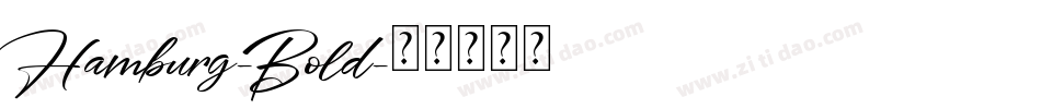 Hamburg-Bold字体转换