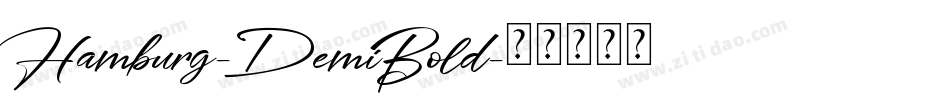 Hamburg-DemiBold字体转换