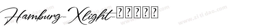 Hamburg-Xlight字体转换