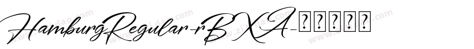 HamburgRegular-rBXA字体转换
