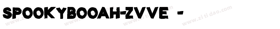SpookyBooah-ZVVE8字体转换