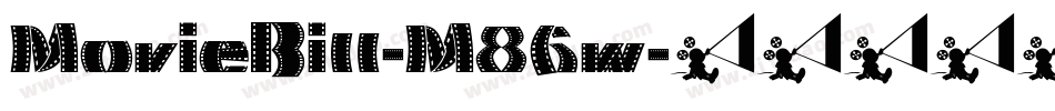 MovieBill-M86w字体转换