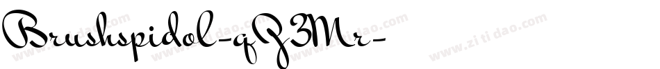 Brushspidol-qZ3Mr字体转换
