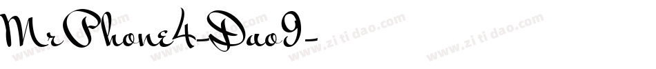 MrPhone4-Dao9字体转换
