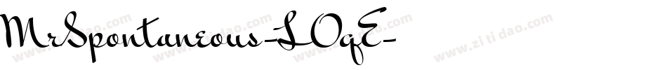 MrSpontaneous-LOqE字体转换
