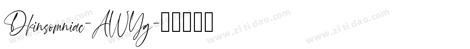 Dkinsomniac-AWYg字体转换