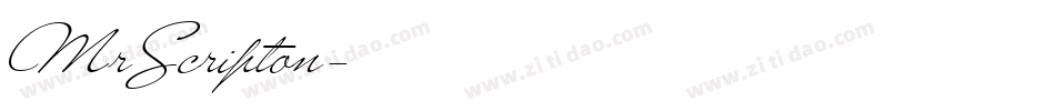 MrScripton字体转换