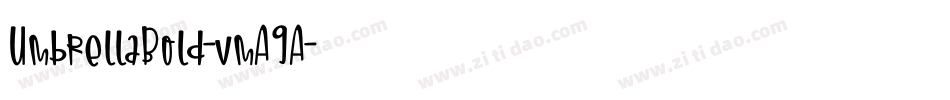 UmbrellaBold-vmA9A字体转换