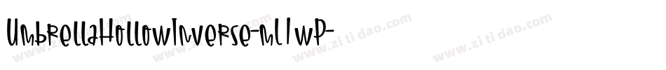 UmbrellaHollowInverse-mL1wP字体转换