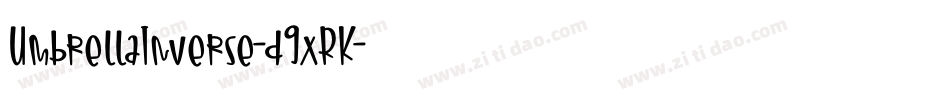 UmbrellaInverse-d9xRK字体转换