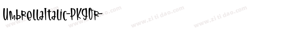 UmbrellaItalic-PKG0r字体转换