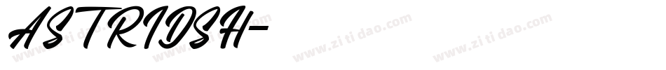 ASTRIDSH字体转换