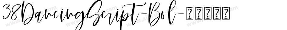 38DancingScript-Bol字体转换