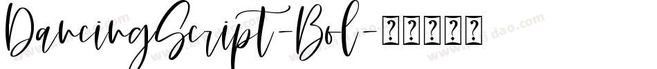 DancingScript-Bol字体转换